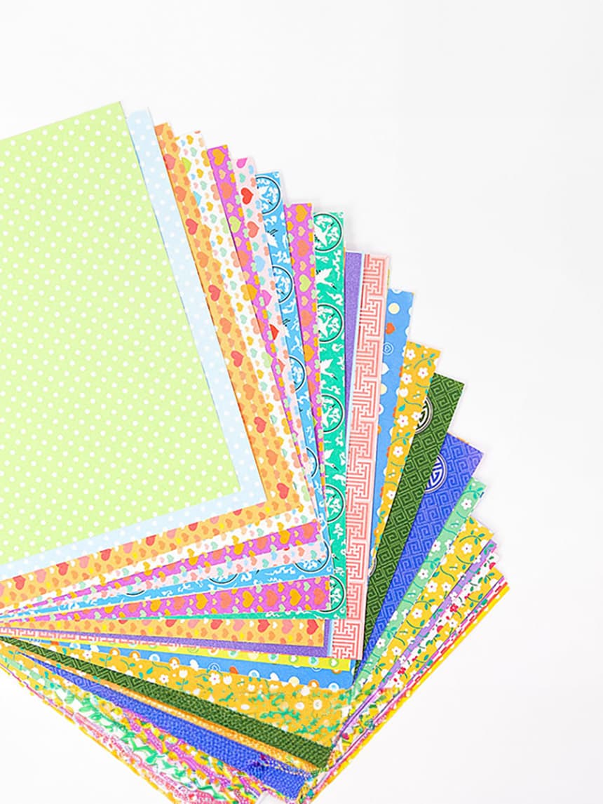 JONG IE NARA Double-sided Pattern Origami Paper · 80 Sheets · 1