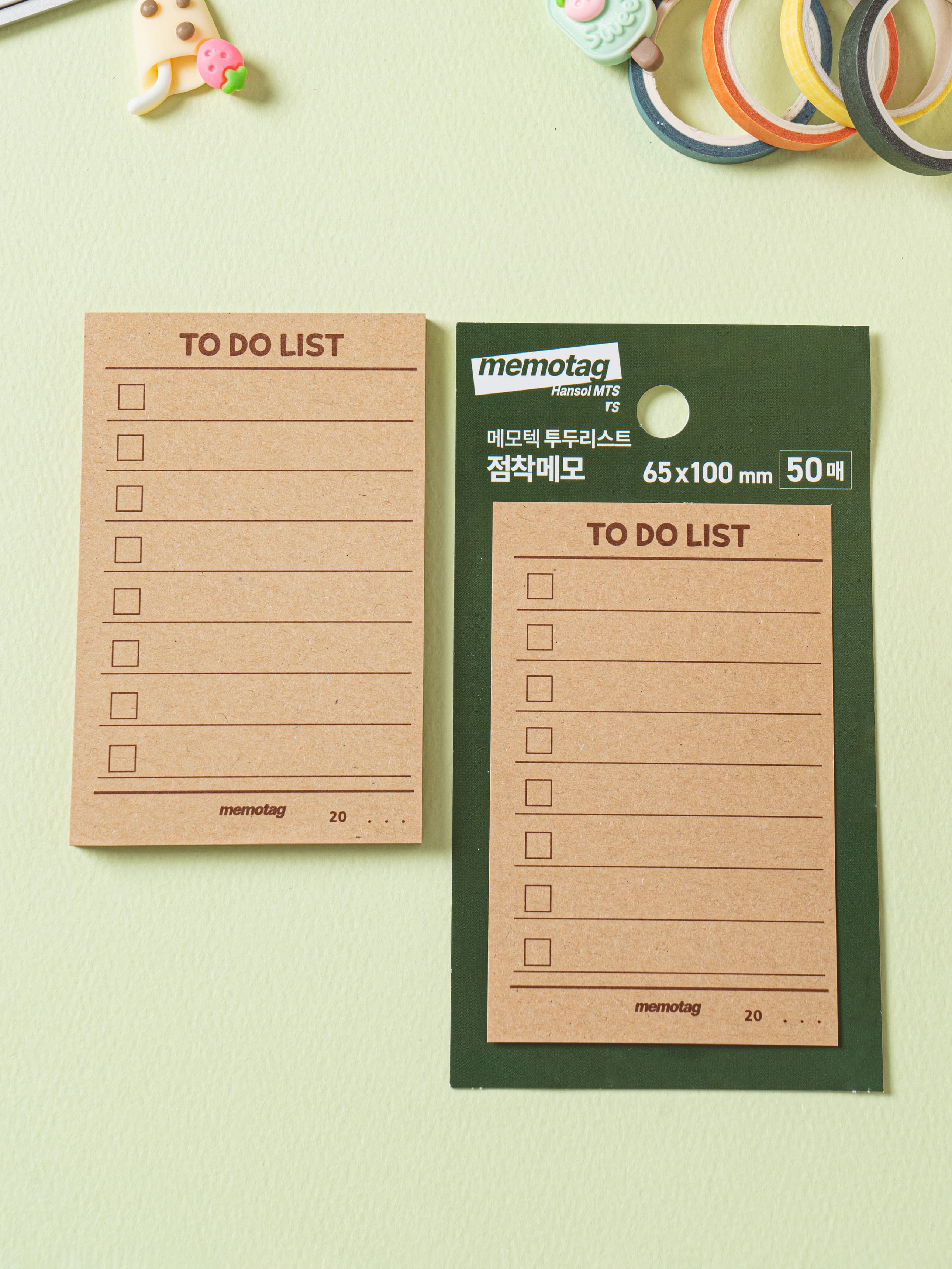 MEMOTAG Kraft To-do Sticky Notes · 50 Sheets · 1
