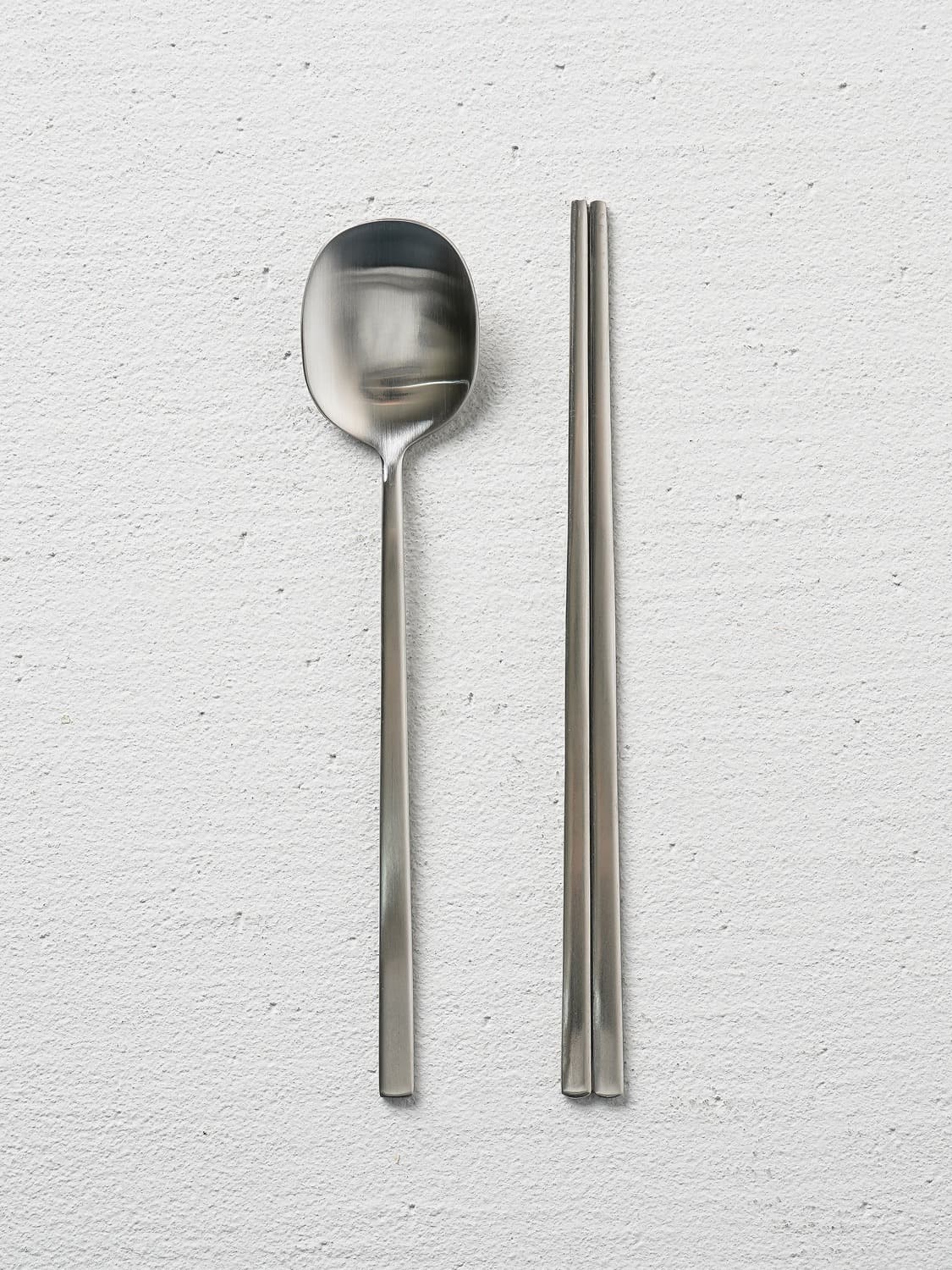 304 Stainless Steel Junior Spoon & Chopsticks Set